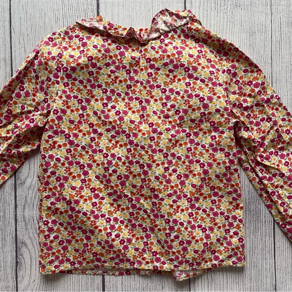 Gymboree Woodland Friends Floral Poplin Top Size 9
